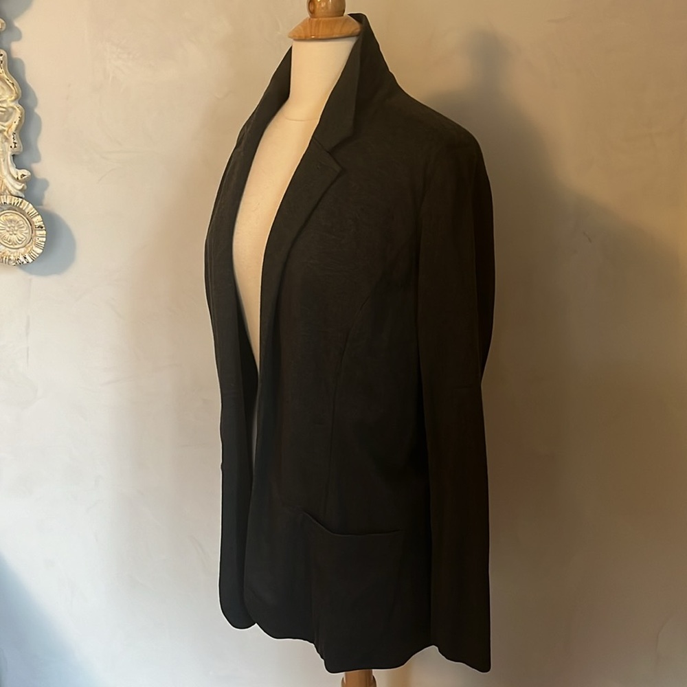 J.Jill Dark Gray Ponte open Blazer w/pockets Size  Medium - Picture 6 of 12